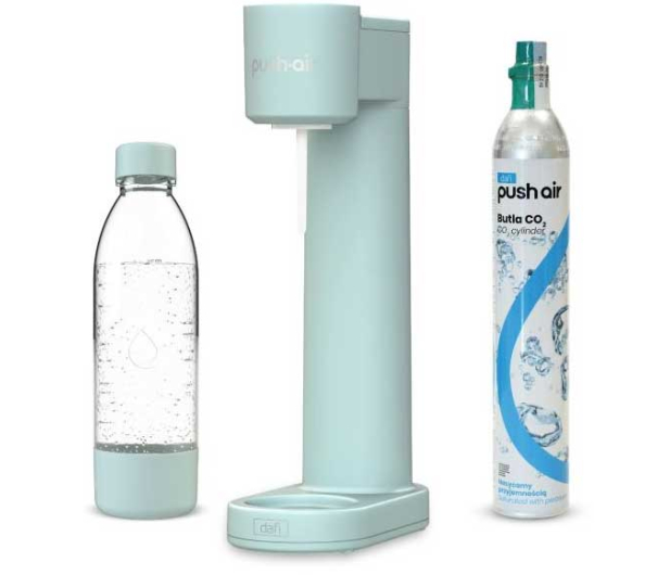 Dafi PUSHAIR SATURATOR Z NABOJEM CO2 + BUTELKA 0,7  - MIĘTOWY - 1484380 - zdjęcie
